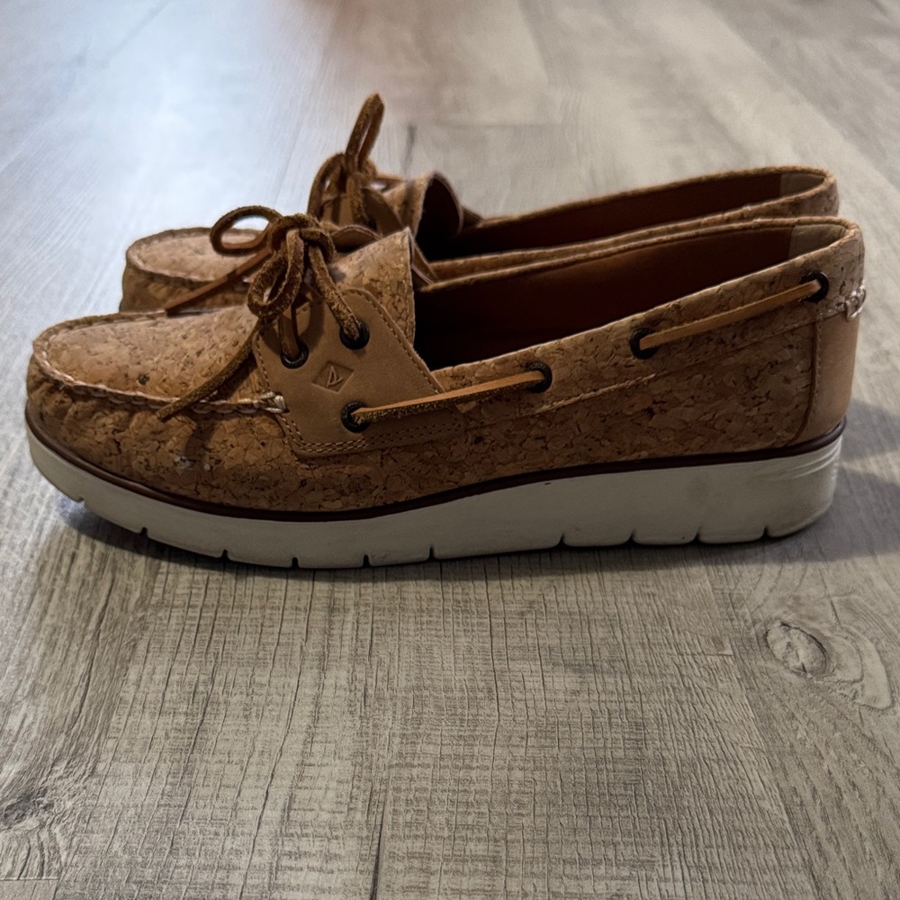 Sperry Cork Boat Shoes with Laces